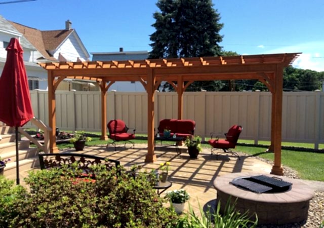12x20 Traditional Wood Pergola