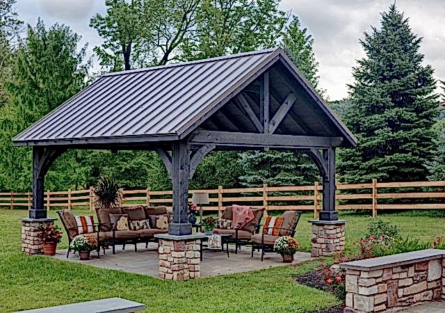 14x16 Wood Alpine Pavilion