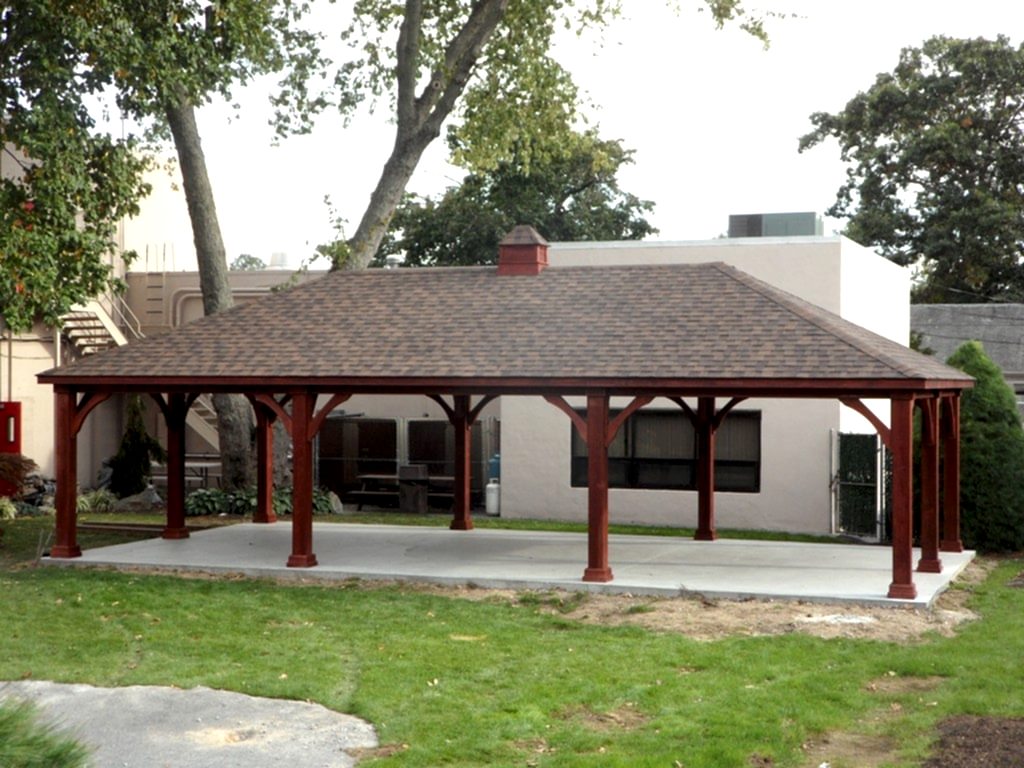20x40 Traditional Wood Pavilion sm