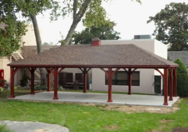 20x40 Traditional Wood Pavilion sm