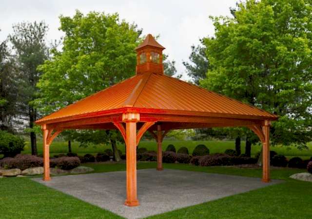 24x24 Wood Grand Estate Pavilion
