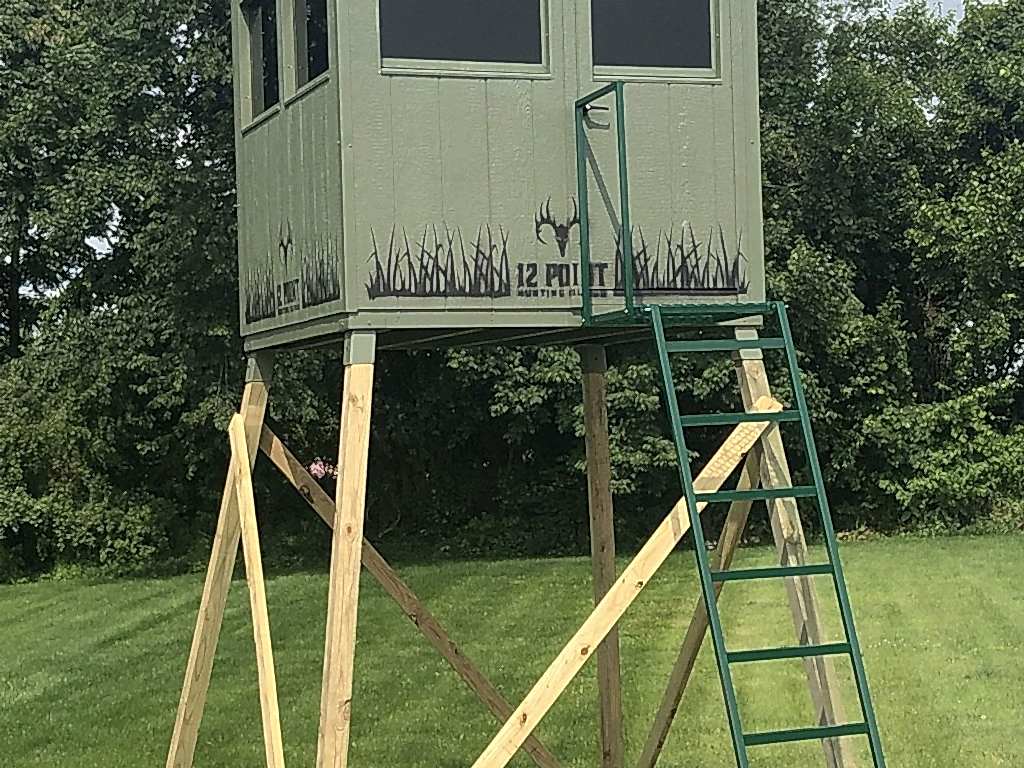 6x6 Hunting Blind(The Double Barrel) with Optional 10' Stand