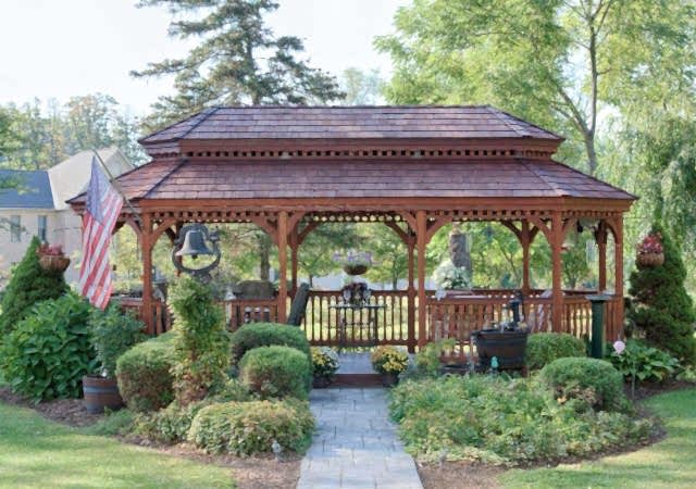 Photo Gazebo- 12x24 Oval Wood Gazebo (1)