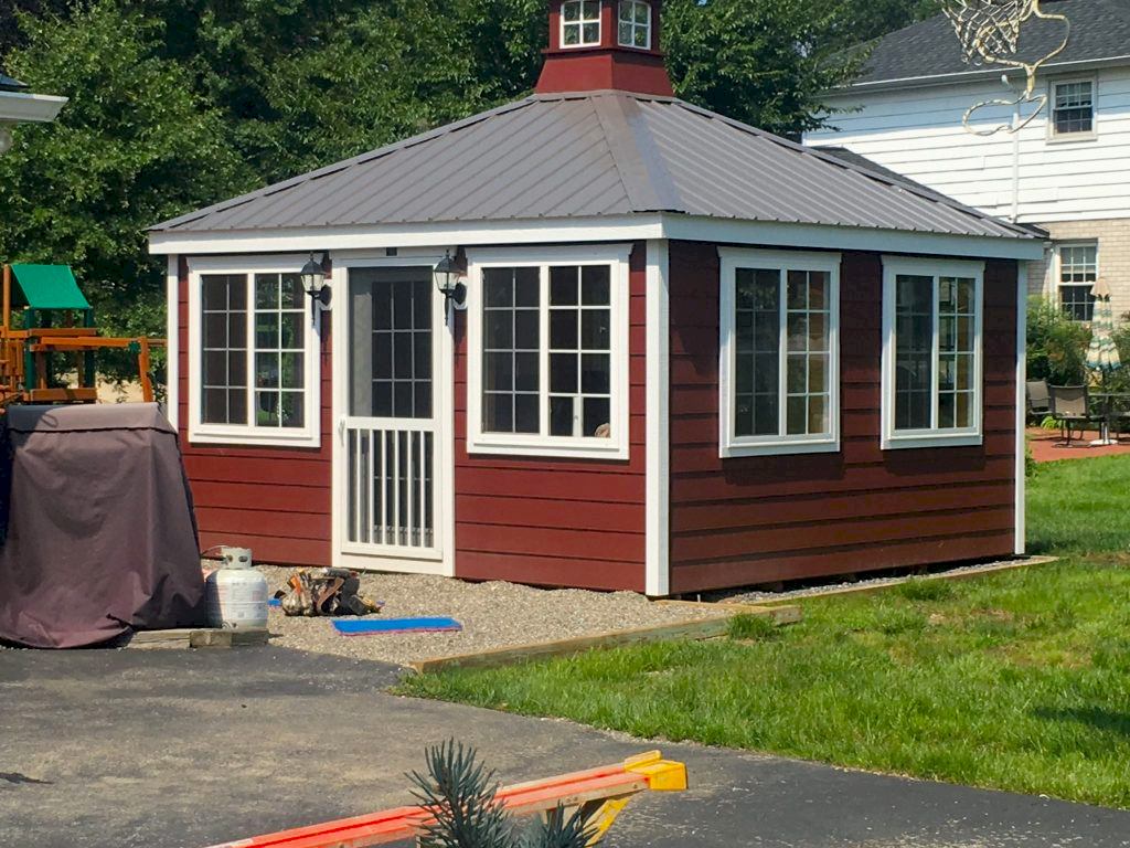 14x14 Deluxe Sunroom with Optional Lap Siding and Metal Roof