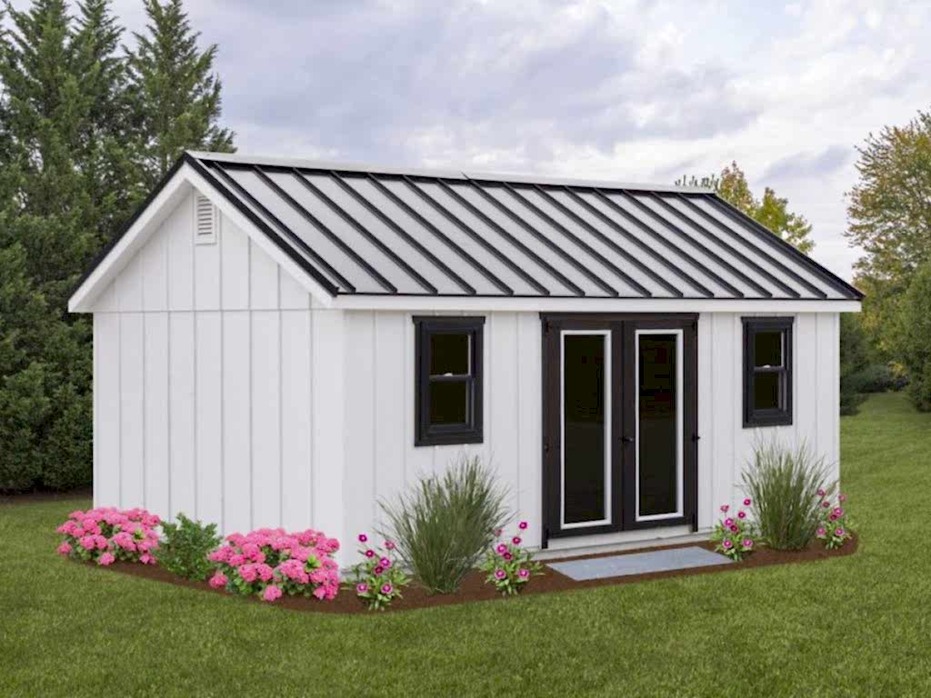 12' x 20' Garden Shed Standing Seam
