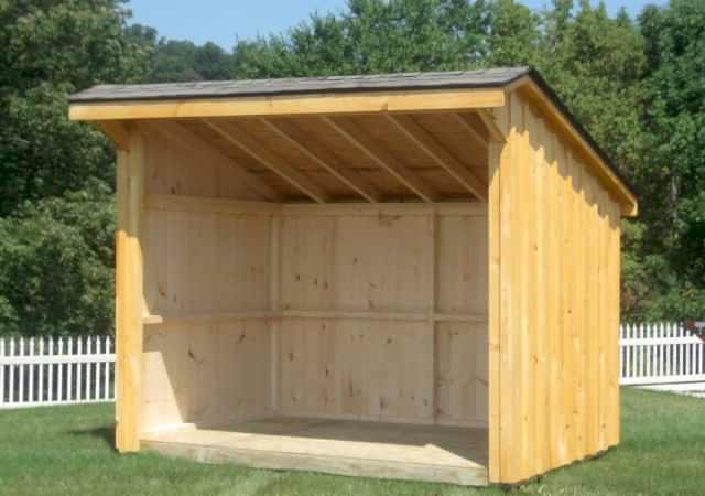 6x8 Firewood Shed.