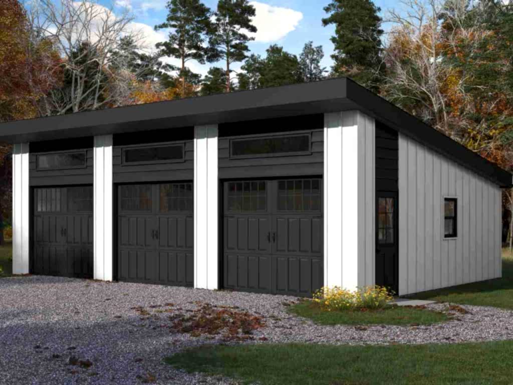 24' x 36' Modern Style Garage