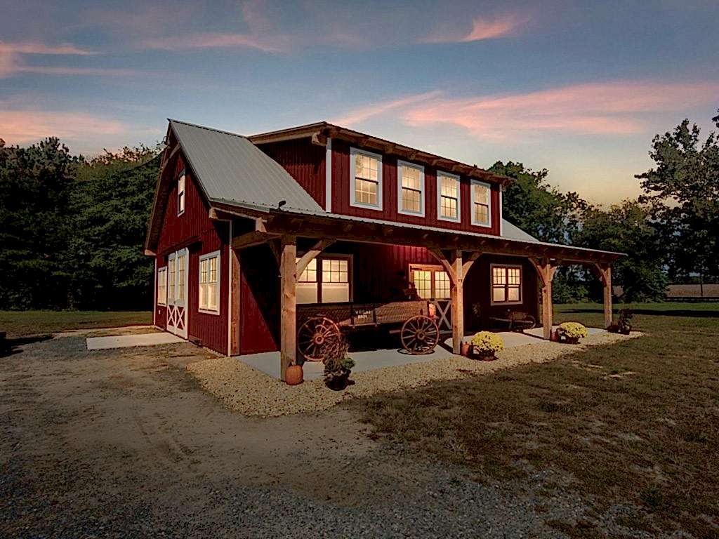 Timber Frame Garage with 10’ Overhang - Federalsburg, MD