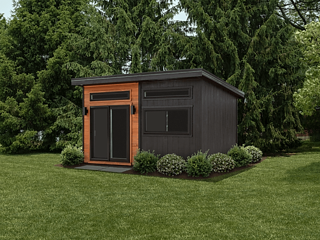 12' x 16' Home Office Partial Front Stain