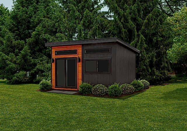 12' x 16' Home Office Partial Front Stain