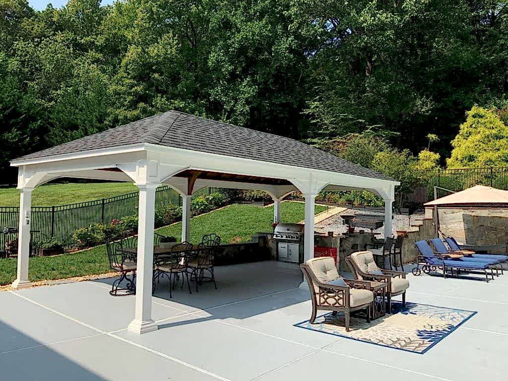 14x28 Traditional Vinyl Pavilion - Morris