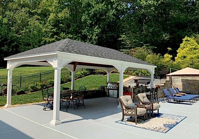 14x28 Traditional Vinyl Pavilion - Morris