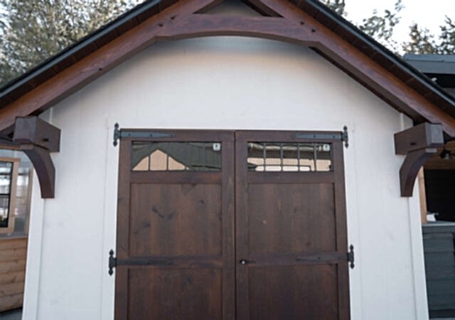timber frame shed