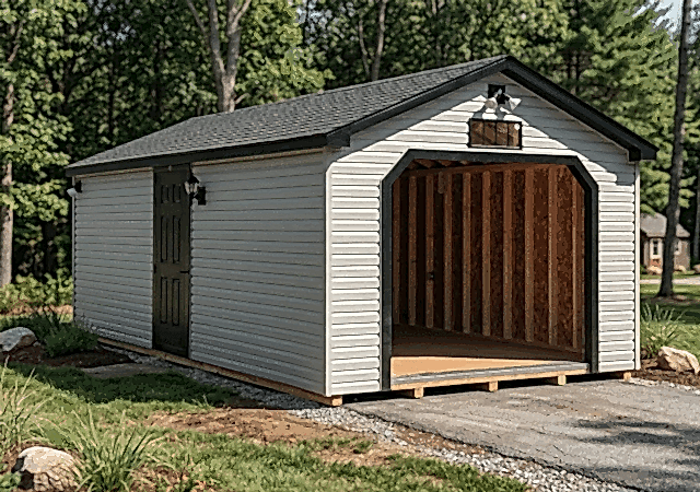 12' x 24' Viny A-frame Garage