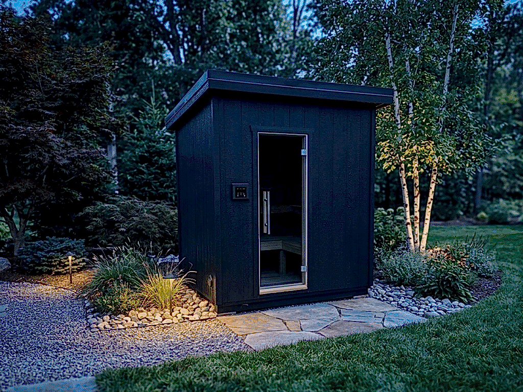 6' x 7' Haven Sauna Black