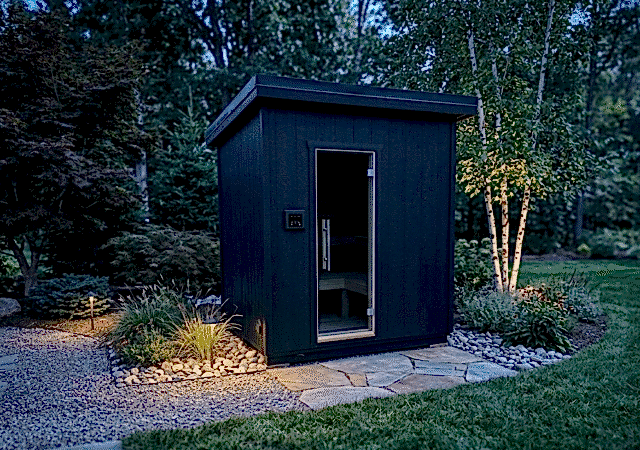6' x 7' Haven Sauna Black