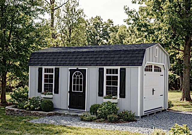 12' x 24' Light Gray LP Board & Batton Garage - Mark Zook