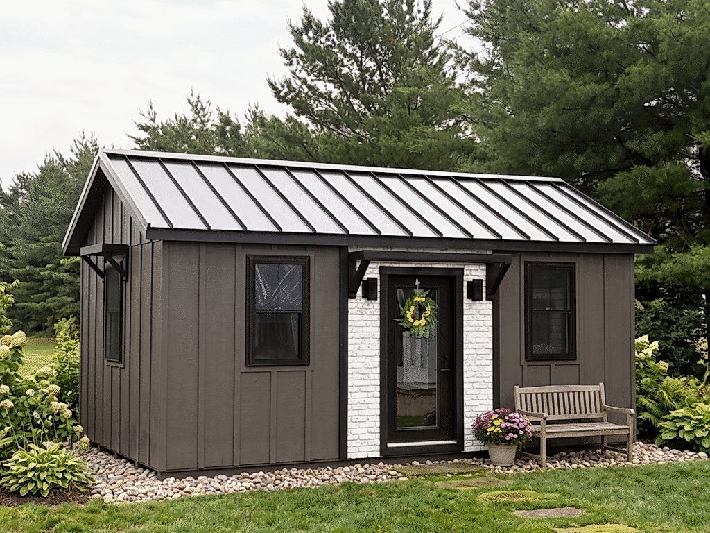 12' x 20' LP Board & Batton She shed No Dormer