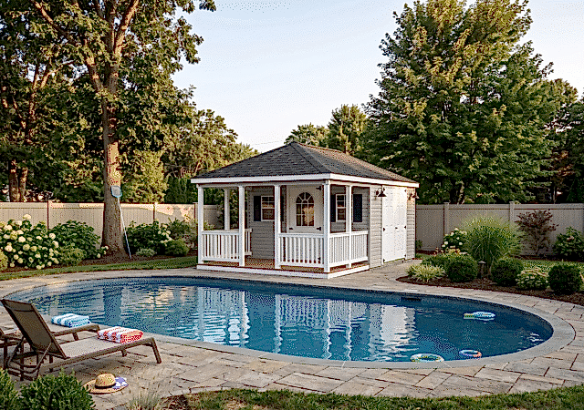 12' x 20' Colonial Style Pool House